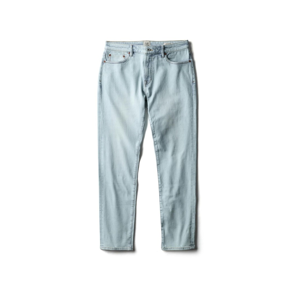 Flint and Tinder Straight Fit Ridgid Selvedge Denim Bleach Wash 33x30 New W/ Tag